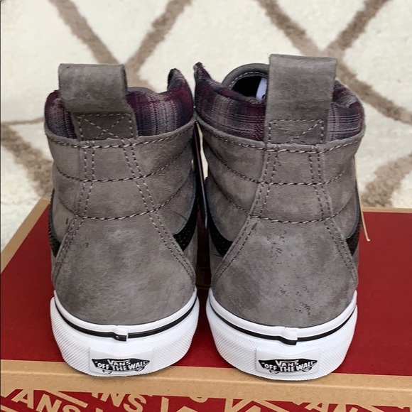 • VANS SK8-Hi Mte Pewter/Plaid/True White WMNS - Picture 10 of 16